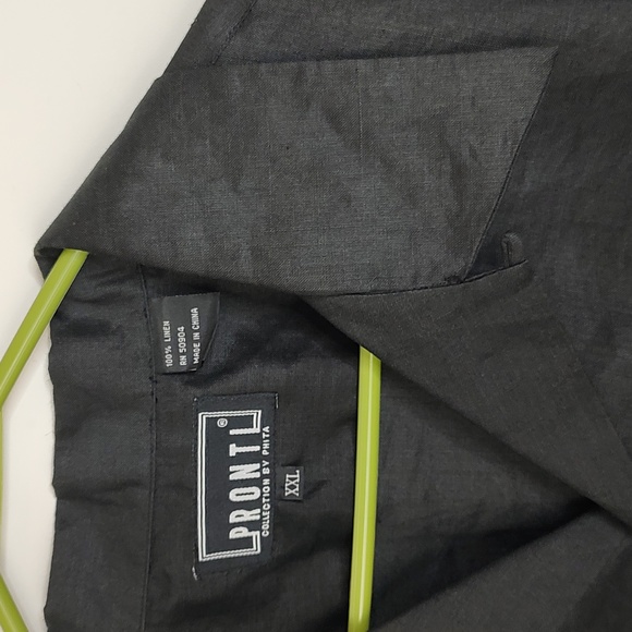 Linen Camp Shirt XXL Black 2X - Picture 5 of 6